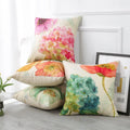 Hot Selling Square Floral Pattern Decor Throw Pillow Cover for Home Use