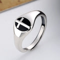 Fashion Jewelry Wedding Band Vintage Cross Open Adjustable Ring Hip Hop 925 Sterling Silver Rings for Women Party Gift