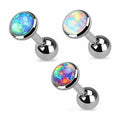 Orthodox Children's Stainless Steel Opal Stone Tragus Cartilage Ring Tragus Earring