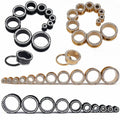 10Pairs CZ Ear Tunnels Plugs Expander Gauges Stretcher Earrings Screw Stainless Steel Hypoallergenic Body Piercing Jewelry Gift