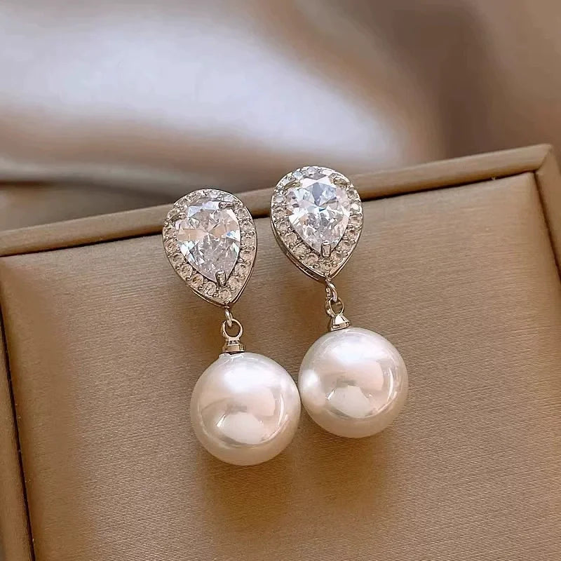 Fashion Big Pearl Earrings Drop Earrings for Women Wholesale N231167