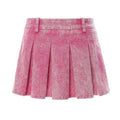OUDINA Street Fashionable Pink Skirt for Women Mini Short Wash Denim Personalized Umbrella Womens Skirts