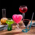 Mr Panda Unique Cocktail Glasses Mushroomshark Glasses Cupe Martini Glasses Goblet Candle Cocktail Wine Party Modern Water Glass
