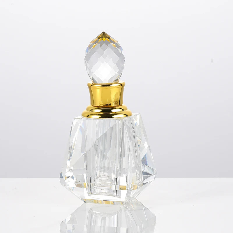 High End Crystal 6ml Attar Fancy Empty Arabic Perfume Oil Bottle Professional Packaging Boxes for Parfum Oud Essential Oils