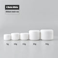 Travel Serum Sunscreen Cosmetic Packaging Container 5ml 10ml 15ml 30ml 50ml White Black Skincare Plastic Cream Jar
