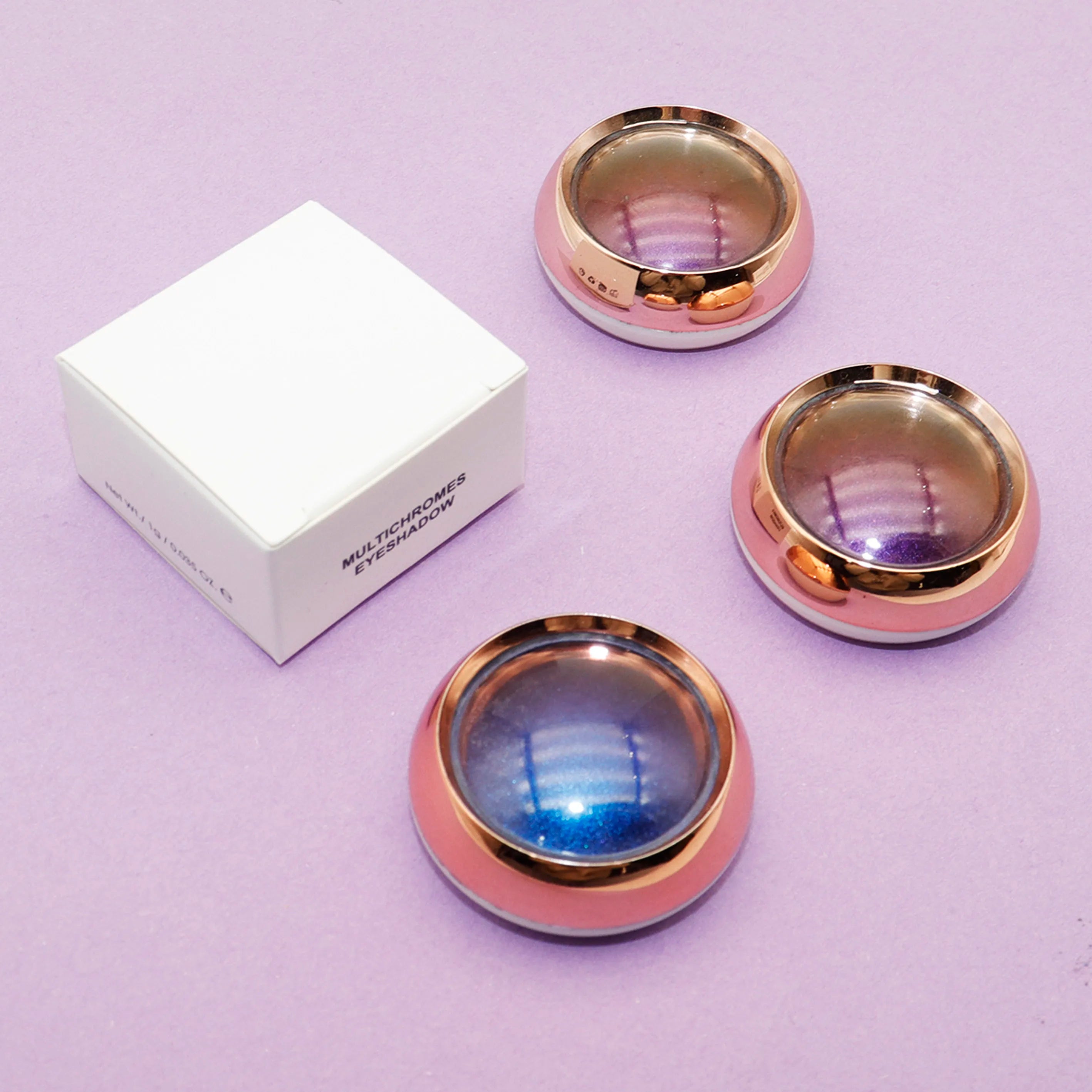 Custom Duochrome Eyeshadow OEM High Pigment Glitter Waterproof Long Lasting Multichrome Eyeshadow Palette Private Label