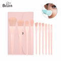 10pcs Vegan Brocha De Maquillaje Cosmetic Colorful Orange Green Blue pink Make up Makeup Brush Set