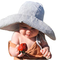Customized High Quality Cotton Linen Outdoor Dress Sun Hat Breathable Toddler Kids Beach Wide Brim Bucket Hat for Party Fishing