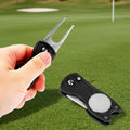 Custom Golf Divot Repair Tool with Metal Ball Marker Green Pitch Fork Portable Durable Golf Accessories