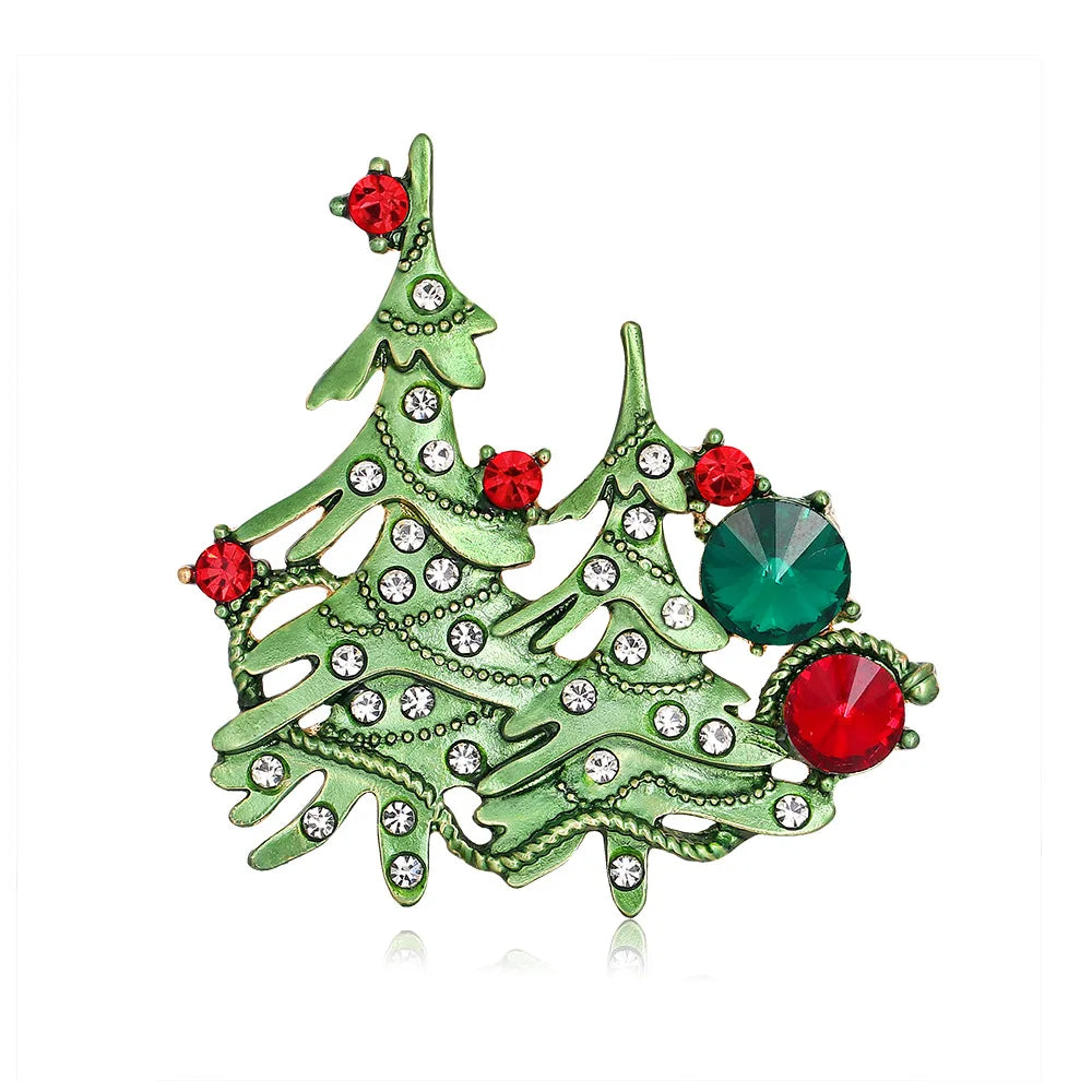 DRAL918 Fashion Christmas Tree Brooch Women Green Brooch Accessories Jewelry Wholesale