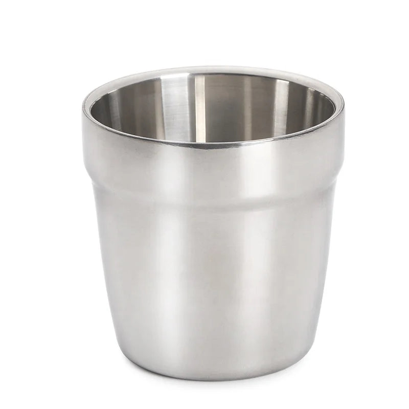 Outdoor Camping Travel Accessories 180ml Insulated Cup Stainless Steel Double Wall Beer Cup