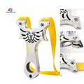 Piaoyu Professional Precision Shooting Stainless Steel Flat Rubber Band Slingshot and Outdoor Hunting Slingshot