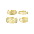 New 14k Gold Filled Fancy Ear Cuff Round Clip Earrings for Women Fashion Jewelry