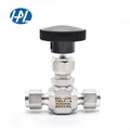Type 316 Stainless Steel Manual Metering Valves High-Pressure Double Ferrules Needle Valve for Gas 1/4 In. Port 392
