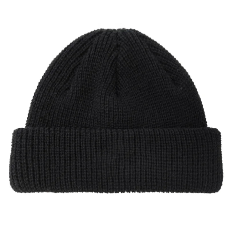 Oem Designer Black Smart Quilted Ladies Woman Winter Hats With Acrylic New Korean Fashion Men Slouchy Knit Cuffed Beanie