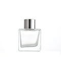 150ml  200ml Clear Flat Shoulder Aromatherapy Bottle  Empty Square Glass Perfume Bottle Aorm Reed Essential Oil Glass Bottle