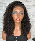 Hotselling Drop Shipping Human Hair Burmese Curly Human Hair 13X4 Transparent Lace Full Frontal Raw Cambodian Hair Wigs Supplier