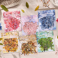 Tsubaki Yumuno Creative Handbook Sticker Pack 20 Sheets Per Pack Vintage Printed Paper Scrapbook Stickers