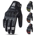 Suomy Summer Breathable Motorcycle Gloves PVC Protective Anti-fall Anti-Collision Motorbike Gloves Touchscreen Full Finger Glove