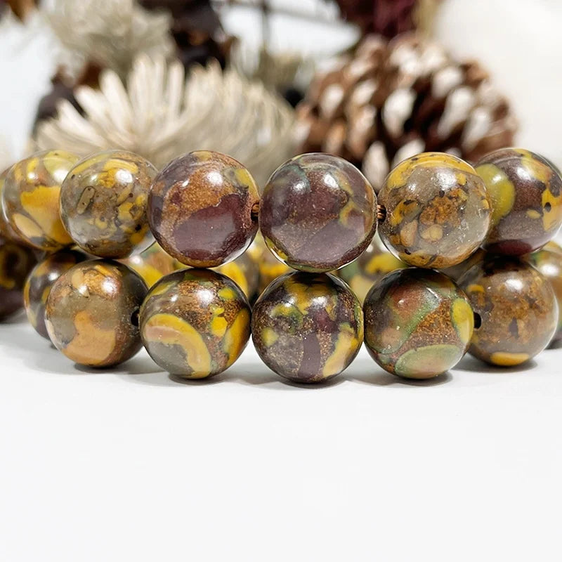 Natural Polished Gemstone Round Loose Beads for Jewelry Making Bracelet Necklace Rainbow Opal Beaded