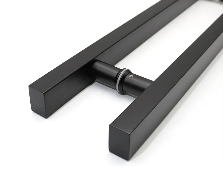 China New Style Simple Black Mirror Golden Stainless Steel 201 304 316 Sliding Shower Glass Door Pull Handles for Office