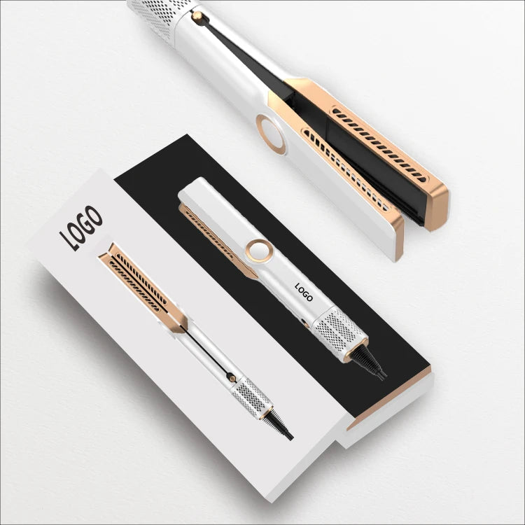 Mesky Professional Negative Ion Hair Products Keratin Curler Roller Wide Ceramic Flat Iron Curly Hair Straighteners Styling Iron