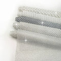 Ceramic Rhinestone Mesh Diamond Adhesive and Hotfix Rhinestone Sheets for Shoes Cap Decoration