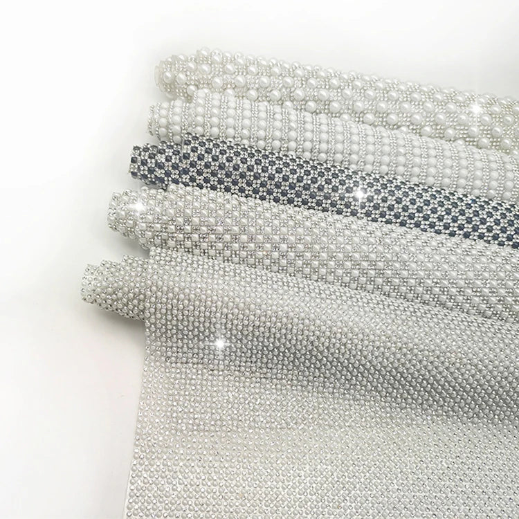 Ceramic Rhinestone Mesh Diamond Adhesive and Hotfix Rhinestone Sheets for Shoes Cap Decoration