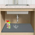 Hot Sale 34"*22" Kitchen Sink Cabinet Mat with Drain Hole Silicone Under the Sink Mat for Kitchen Waterproof