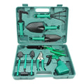 Customized Portable 10pcs Bonsai Tools Usefu Green Home Gardening Hand Tools Kit with Plastic Case