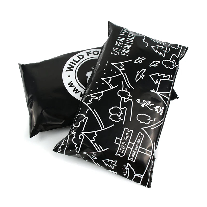 Custom Printed Design Clothing Courier Package Shipping Polymailer Biodegradable Poly Mailing Bags Custom Color Logo Socks Fur