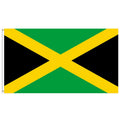 3x5Ft Handmade Digital Printing Jamaica Flag Polyester with Two Brass Grommets Single Layer Hanging Outdoor/Indoor Decor