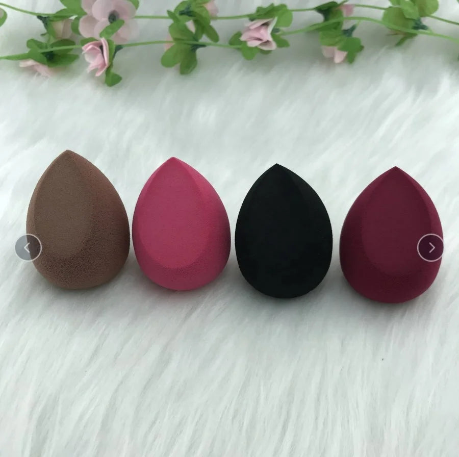 Hot Selling Super Soft Latex Free Waterdrop Peach Facial Beauty Makeup Sponge 40x60mm Washable Custom Logo