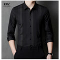 Fashionable Luxury Men's Shirt  Custom Vintage Printing Plain  Plus Size Men's Shirts Long Sleeve Shirt Men's Pro Club Shirts
