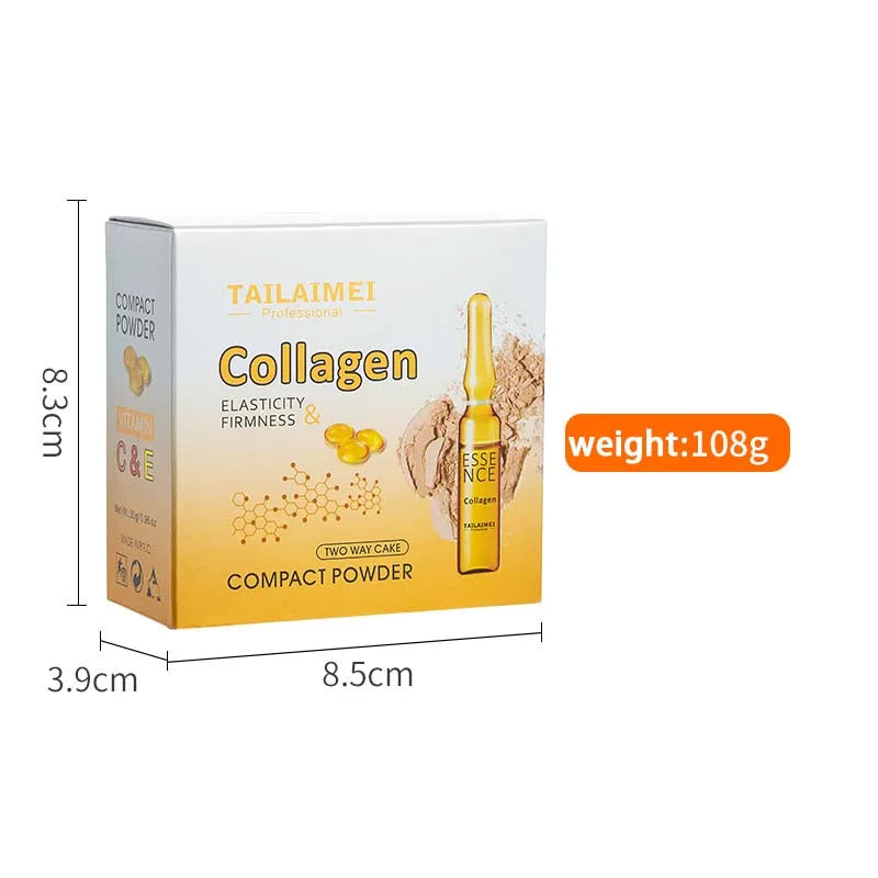 TLM Powder Lasting Makeup Control Oil Waterproof Brightening Does Not Take off Makeup Natural Skin Concealer Powder
