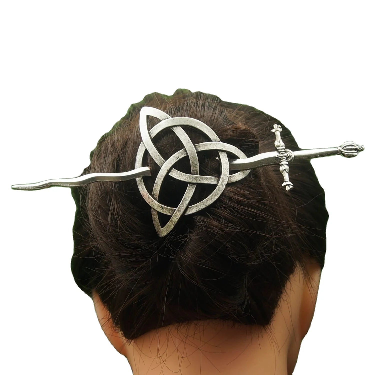 Vintage Celtics Knots Viking Skull Sword Hairpins Lion Hair Clips Stick Slide Accessories for Women Jewelry