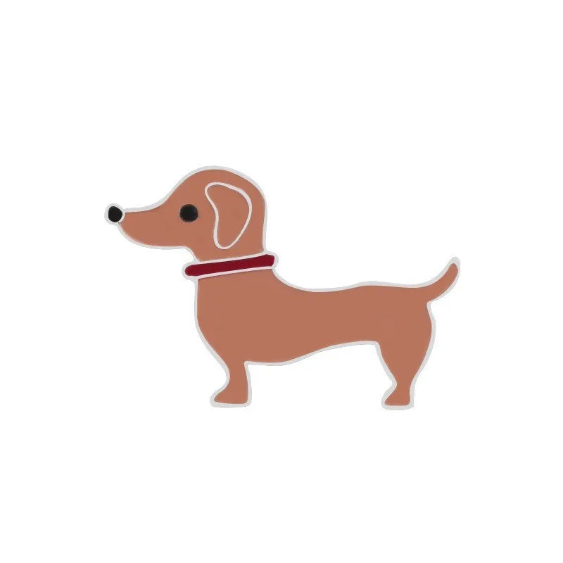 Latest Hot Product Animal Loveliness Cute Pup Dog BADGE Metal Brooch Pin Enamel Lapel Pin