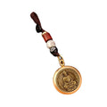 AA00173 Brass Woven Car Key Chain Pendant Men's Fashion Five Emperor Money Pendant Key Ring