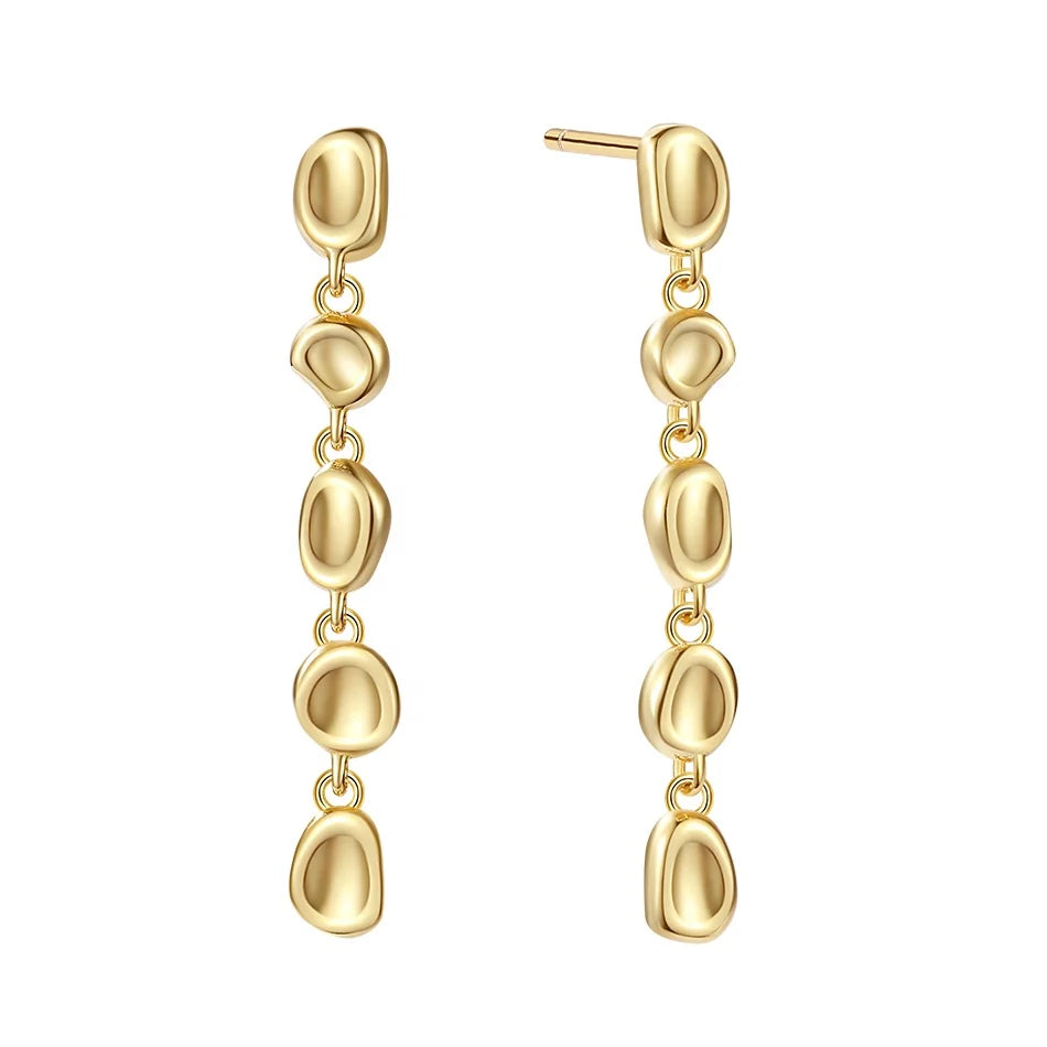 Nagosa 925 Sterling Silver Custom Jewelry Gold Vermeil 18k 14k Gold Chain Women Chain Stud Earring