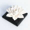 FinRu Hot Sell Car Air Freshener Handmade Scented Ceramic Flower Home Porcelain Aroma Plaster Fragrance Essential Oil Diffuser