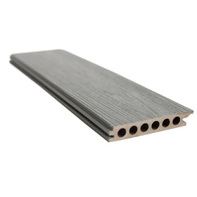 New Technology Hollow WPC Decking 3D Embossed WPC Composite Decking Outdoor Wood-Plastic Material 18mm Thickness Wood Grain