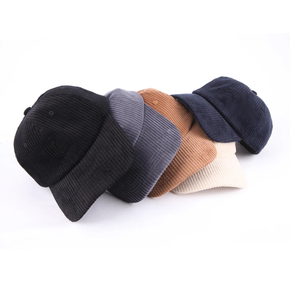 Factory Price Gorras Corduroy Baseball Caps Plain Blank Baseball Cap Hat