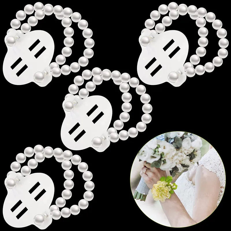 Wholesale  Hot Selling Wedding Pearl WristCorsage Bands Wristletsfor Wedding Party Bride Bridesmaid