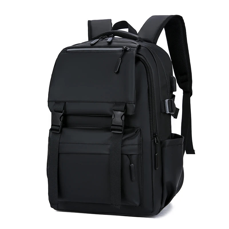 Black Business Anti-Theft Oxford Large Capacity Waterproof Laptop Backpack with Custom Logo