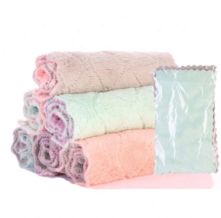 Wholesale Absorbent Towel Cleaning Cloth Rags for Car and Home Cleaning  Kitchen Cleaning Dishcloth