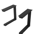 Square Type Office Dining Table Furniture Metal Legs