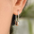 Trendy Women Simplicity Safety Pin Earrings Personality Temperament Cartilage Ear Dangler