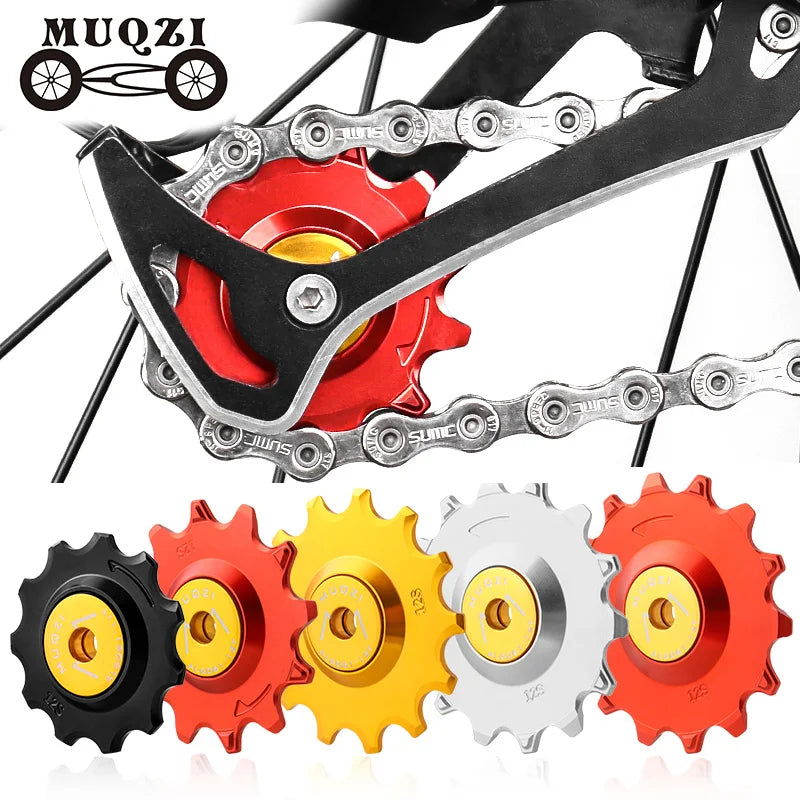 MUQZI 11T 12T 13T 14T Bike Rear Derailleur Pulley Wheel Ceramic Rear Derailleur Jockey Wheel for 8-12 Speed Chain