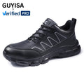 GUYISA Durable Work Safety Shoes High-quality Work Safety Shoes  Comfortable Safety Shoes for Men Steel Toe Microfiber