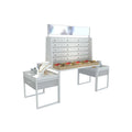 Boutique Double-Sided Light Duty Steel-Wood Display Stand for Retail Customizable Hot Sale